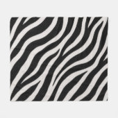 Zebramuster-Stilvolles gemütliches Wohnzimmer Fleecedecke (Vorderseite (Horizontal))