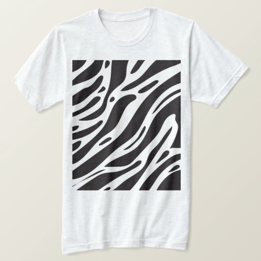 Zebramuster T-Shirt (Design vorne)