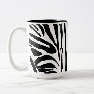 Zebramuster Zweifarbige Tasse