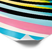Zebraporträt Poster (Ecke)