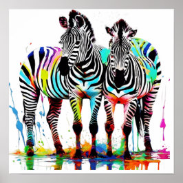 Zebraposter Poster