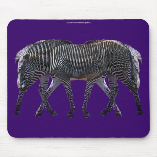Zebras Afrikanisches Pferd Mousepad (Vorne)