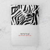 Zebras Angesagt Replacement Operation Karte (Innenseite)