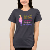 Zebras are AWESOME, Rainbow Zebra | Customizable Tri-Blend Shirt (Vorderseite)