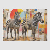 Zebras Art Decoupage Seidenpapier (Vorderseite)