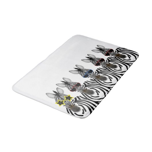 Zebras-Bathmat Badematte (Schrägansicht)