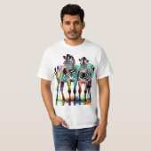 Zebras bunt T-Shirt (Vorne ganz)
