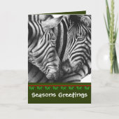 Zebras Chrismas Karte (Vorderseite)