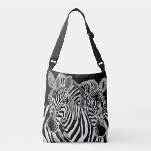 Zebras Couple Crossbody Bag Family Tragetaschen Mit Langen Trägern