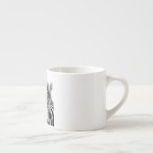 Zebras Couple Espresso Cup - Umarmung Espressotasse (Rechts)