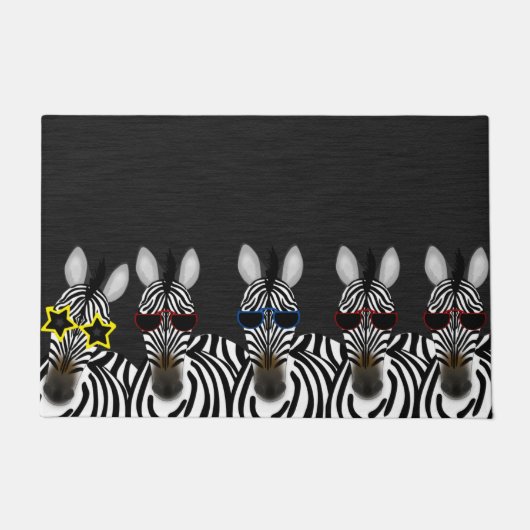 Zebras Doormat Fußmatte (Vorderseite)