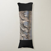 Zebras drinking seitenschläferkissen (Vorderseite Vertikal)