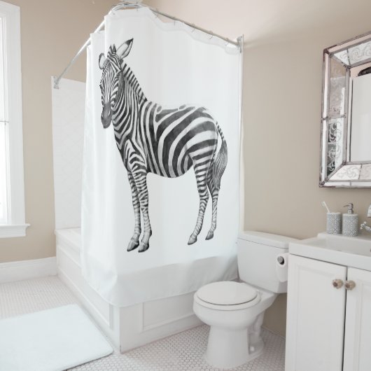 Zebras Duschvorhang (Beispiel)