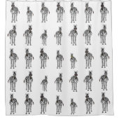 Zebras-Duschvorhang Duschvorhang (Vorderseite)