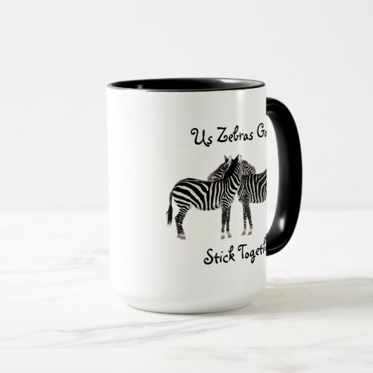 Zebras EDS Ehlers-Danlos-Syndrom Kaffeepause Tasse (VorderseiteRechts)