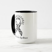 Zebras EDS Ehlers-Danlos-Syndrom Kaffeepause Tasse (Vorderseite Links)