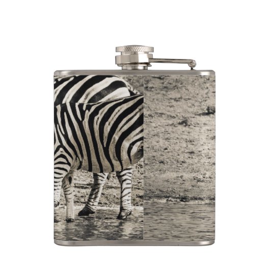 Zebras Flachmann (Rückseite)