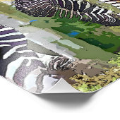 ZEBRAS FOTODRUCK (Ecke)