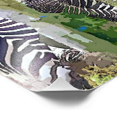 ZEBRAS FOTODRUCK (Ecke)