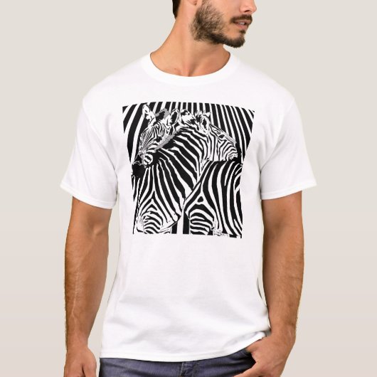 Zebras für binären Handel T-Shirt (Vorderseite)