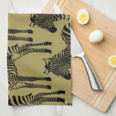 Zebras Geschirrtuch (Viertel Falte)