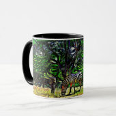 Zebras & Giraffe Tasse (Vorderseite Links)