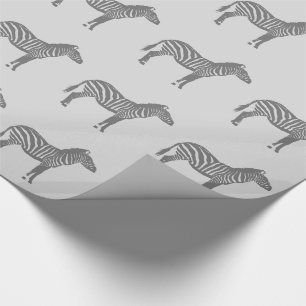 Zebras - Grauschattierungen Geschenkpapier