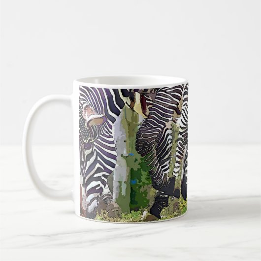 ZEBRAS GRAZING KAFFEETASSE (Links)