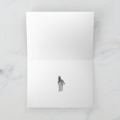 Zebras Grußkarte Karte (Innenseite)