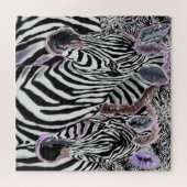 Zebras Hug Puzzle (Horizontal)