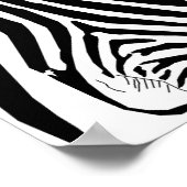 Zebras Hugging Poster für den Handel mit binären O (Ecke)