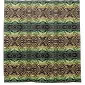 Zebras im Wald Duschvorhang (Vorderseite)