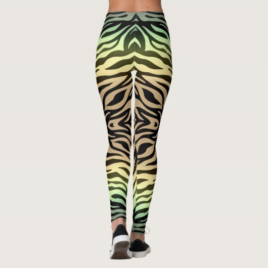 Zebras im Wald Leggings (Rückseite)