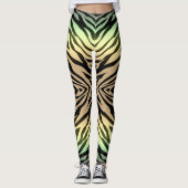 Zebras im Wald Leggings (Vorderseite)
