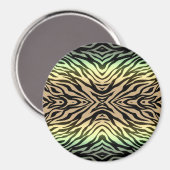 Zebras im Wald Magnet (Vorderseite/Rückseite)