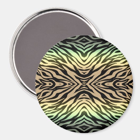 Zebras im Wald Magnet (Vorderseite/Rückseite)