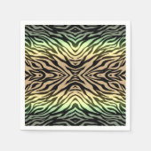 Zebras im Wald Serviette (Vorderseite)