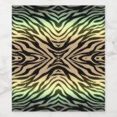 Zebras im Wald Weinetikett (Einzelnes Label)