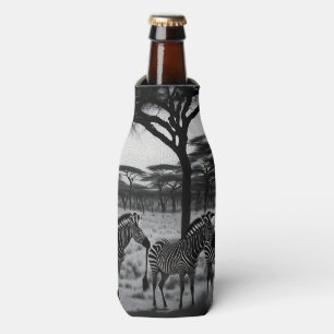 Zebras in Afrika Ölfarbe, Flasche Cooler Flaschenkühler