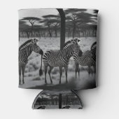 Zebras in Afrika Ölfarbe, kann kühler Dosenkühler (Vorderseite)