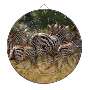 Zebras in Bewegung: Eine Reise über tausend Meilen Dartscheibe