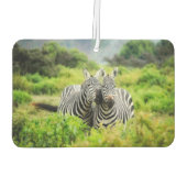 Zebras in freier Wildbahn Autolufterfrischer (Rückseite)