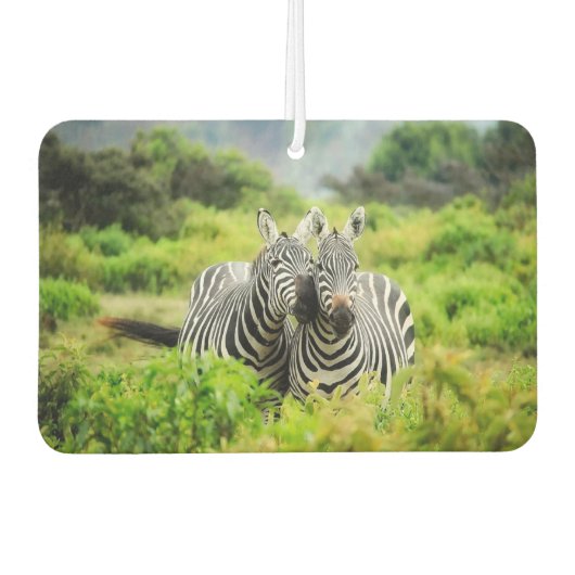 Zebras in freier Wildbahn Autolufterfrischer (Vorderseite)