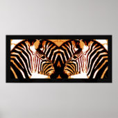Zebras in Liebe Poster (Vorne)