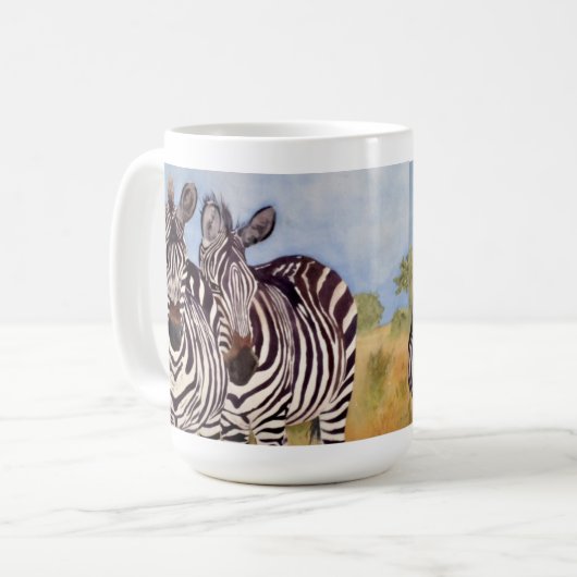Zebras Kaffeetasse (Vorderseite Links)