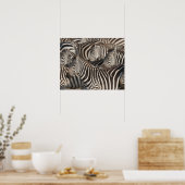 Zebras, Kenia, Afrika Poster (Küche)