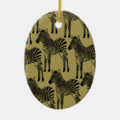 Zebras Keramik Ornament (Vorne)