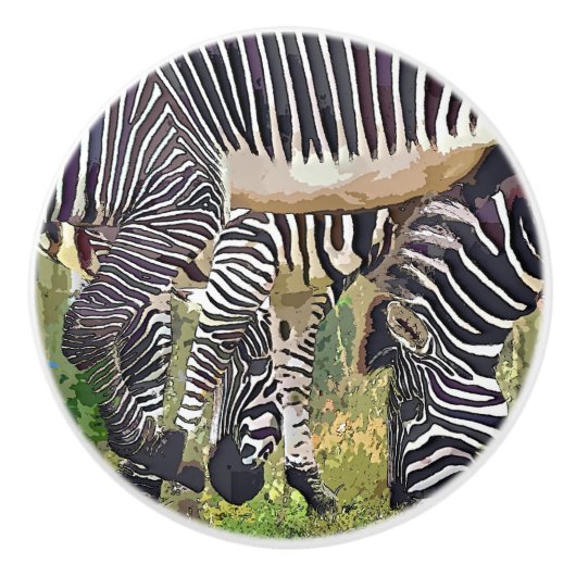 ZEBRAS KERAMIKKNAUF (Vorderseite)