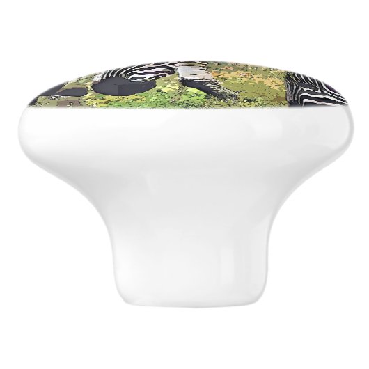 ZEBRAS KERAMIKKNAUF (Seitenansicht)