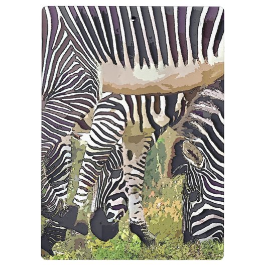 ZEBRAS KLEMMBRETT (Rückseite)